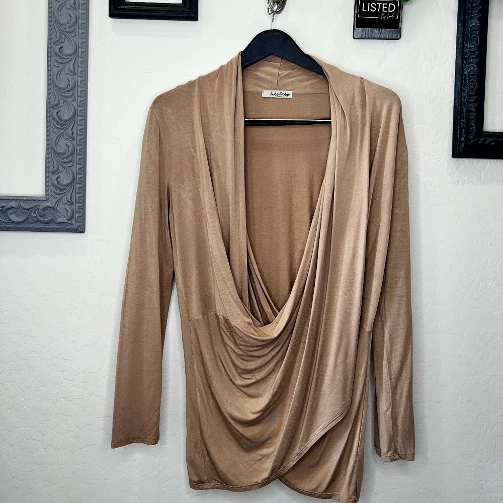 Audge Podge - Long Sleeve Wrap Blouse - Size L
